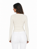 Cardigan Côtelé