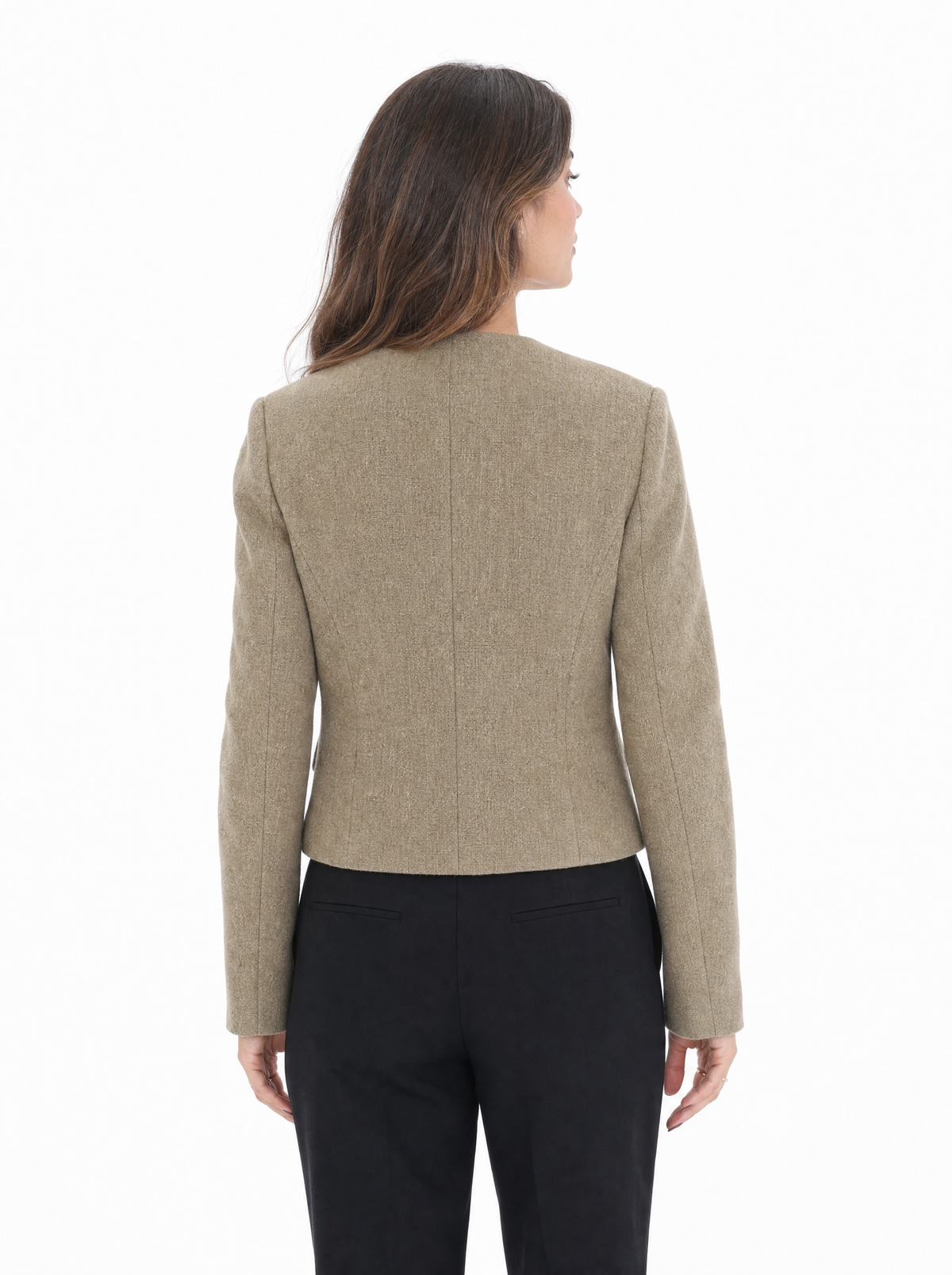 Veste structurée à boutons dorés
