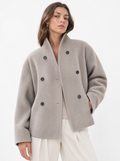 Veste courte à double boutonnage
