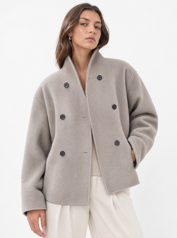 Veste courte à double boutonnage