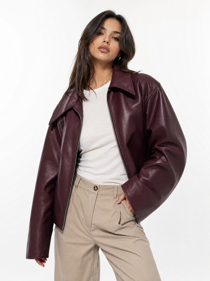 Veste en cuir