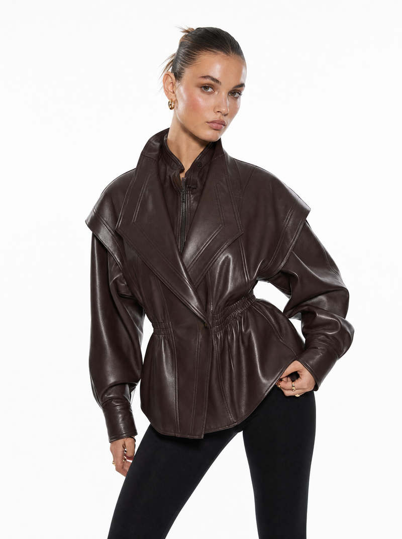 Veste cintré en cuir